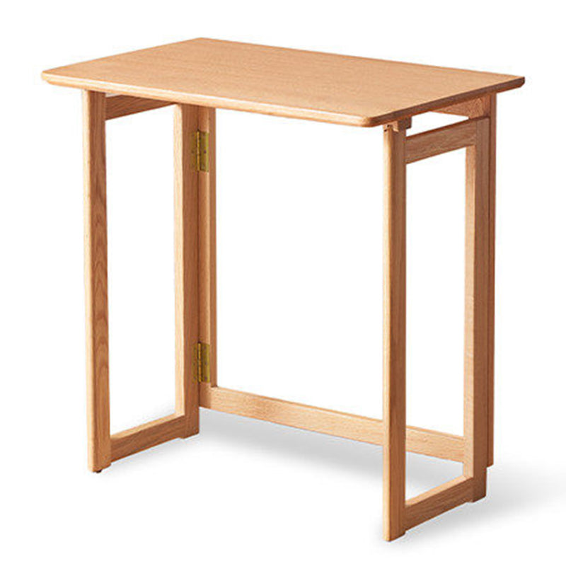 Moderner minimalistischer rechteckiger Klappschreibtisch aus rotem Eichenholz mit 1-stufigem Stauraum für das Home Office 