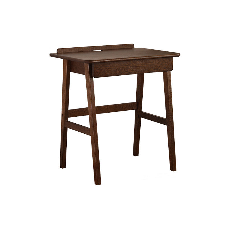 Bureau rectangulaire moderne minimaliste en hêtre massif, contreplaqué et bois d&