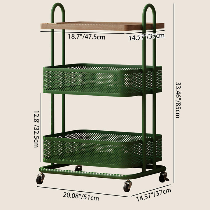 Étagère de rangement mobile à 3 niveaux en fer et panneau PVC rectangulaire industriel contemporain pour salon et chambre 