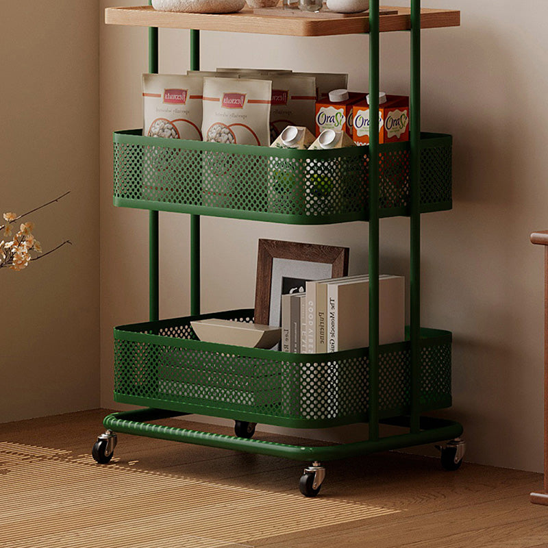 Étagère de rangement mobile à 3 niveaux en fer et panneau PVC rectangulaire industriel contemporain pour salon et chambre 