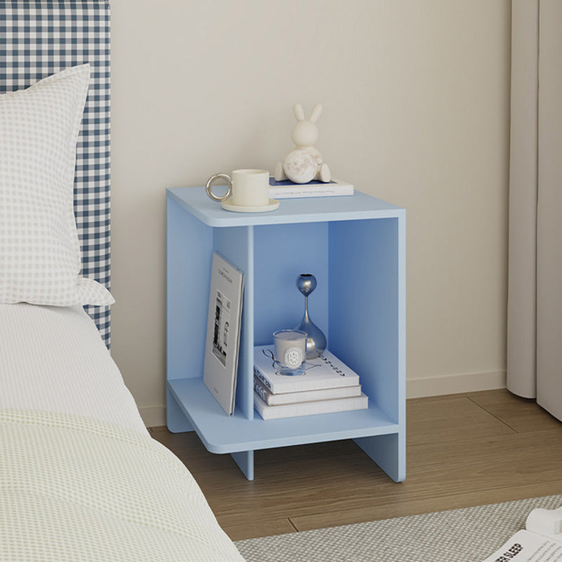 Zeitgenössischer skandinavischer rechteckiger MDF-Kaffeetisch mit versetztem Design, 2-stufig, für Wohnzimmer &amp; Schlafzimmer 