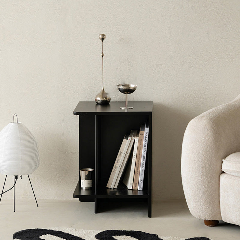 Zeitgenössischer skandinavischer rechteckiger MDF-Kaffeetisch mit versetztem Design, 2-stufig, für Wohnzimmer &amp; Schlafzimmer 