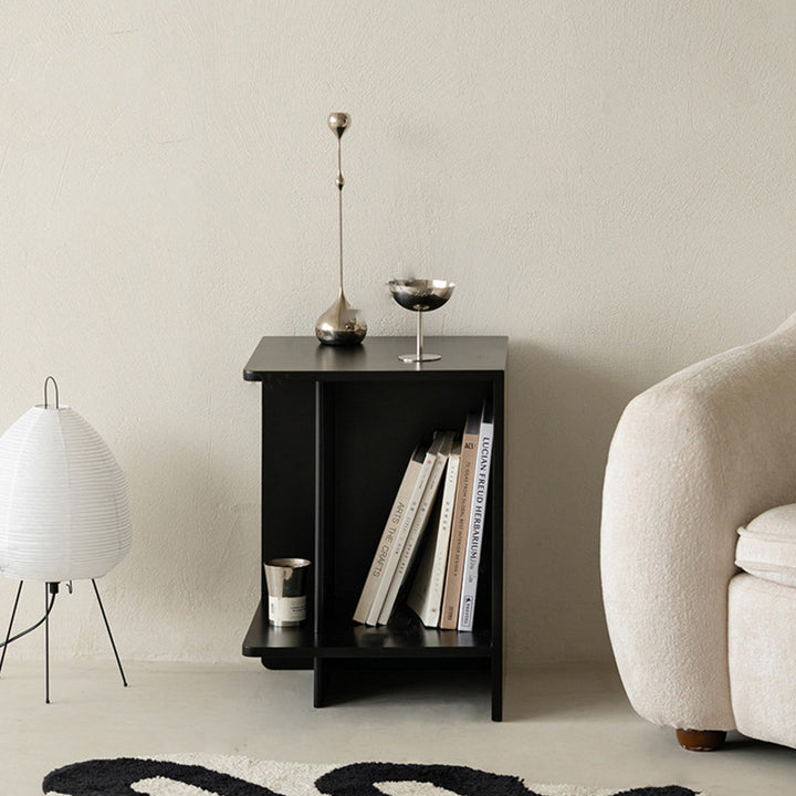 Zeitgenössischer skandinavischer rechteckiger MDF-Kaffeetisch mit versetztem Design, 2-stufig, für Wohnzimmer &amp; Schlafzimmer 