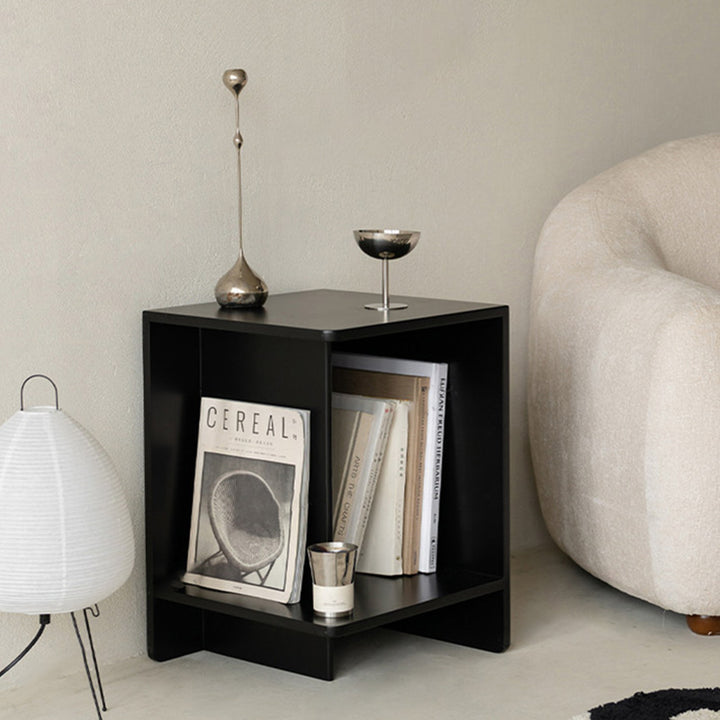 Zeitgenössischer skandinavischer rechteckiger MDF-Kaffeetisch mit versetztem Design, 2-stufig, für Wohnzimmer &amp; Schlafzimmer 
