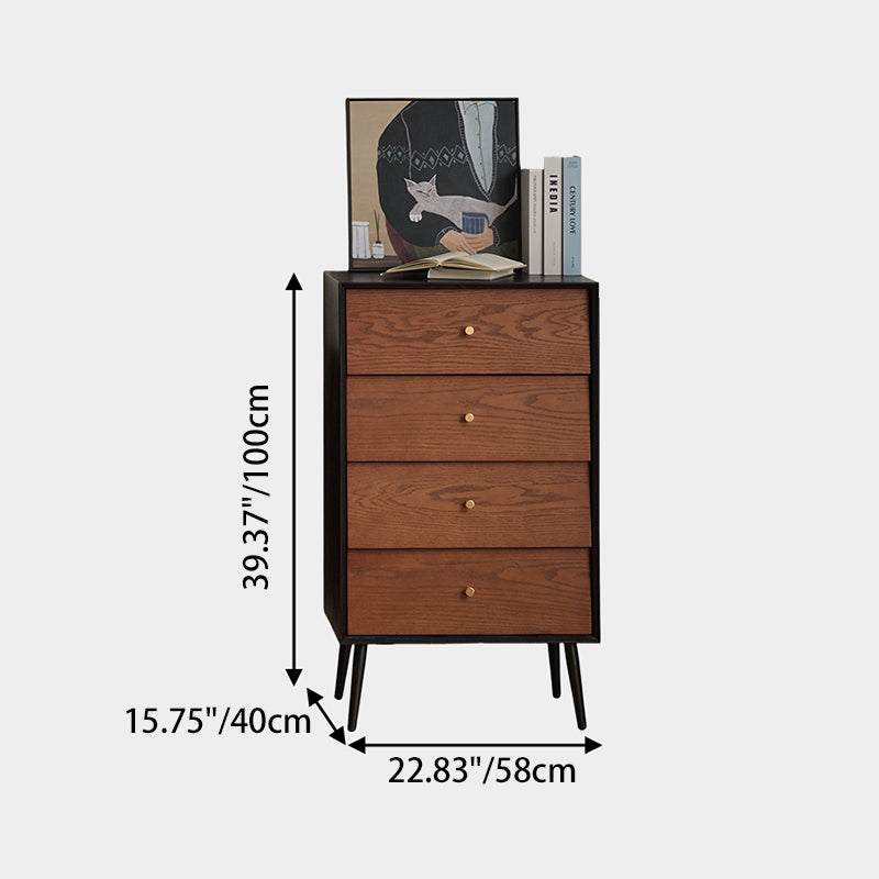 Armoire de rangement traditionnelle française rectangulaire en bois massif, contreplaqué, pin et acier au carbone, avec 4/5 tiroirs, pour salon et chambre 