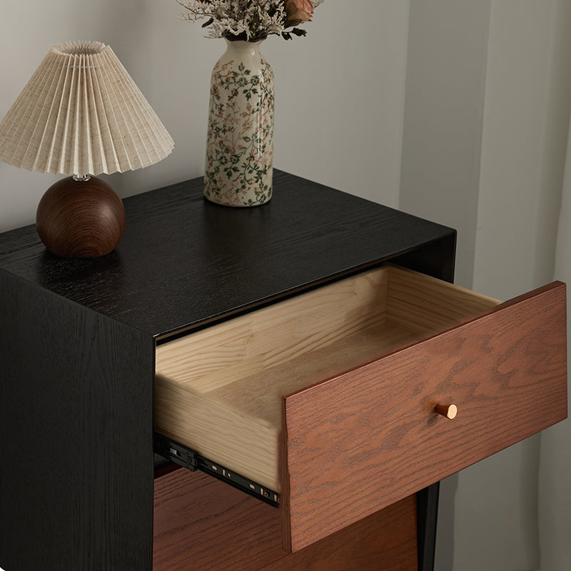 Armoire de rangement traditionnelle française rectangulaire en bois massif, contreplaqué, pin et acier au carbone, avec 4/5 tiroirs, pour salon et chambre 
