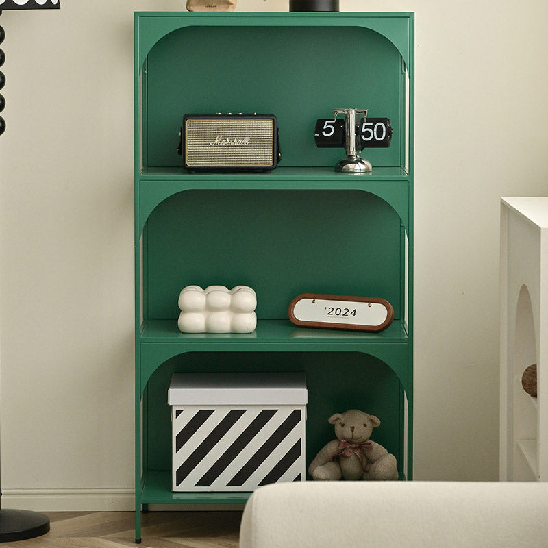 Estante de almacenamiento contemporáneo industrial rectangular de hierro montado en la pared o de pie en el suelo de 2/3 capas para sala de estar y estudio 