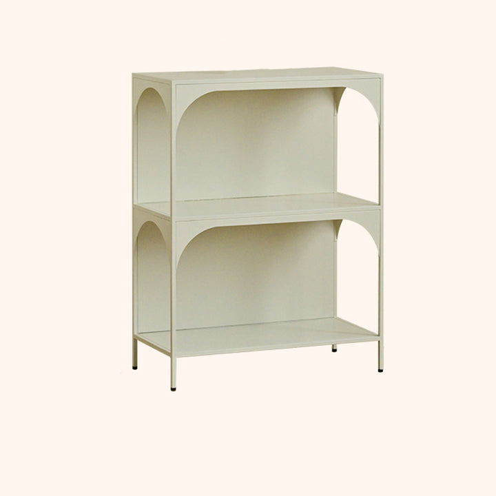 Estante de almacenamiento contemporáneo industrial rectangular de hierro montado en la pared o de pie en el suelo de 2/3 capas para sala de estar y estudio 