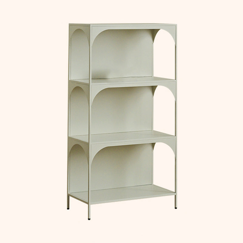 Estante de almacenamiento contemporáneo industrial rectangular de hierro montado en la pared o de pie en el suelo de 2/3 capas para sala de estar y estudio 