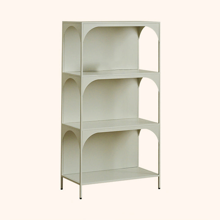 Estante de almacenamiento contemporáneo industrial rectangular de hierro montado en la pared o de pie en el suelo de 2/3 capas para sala de estar y estudio 