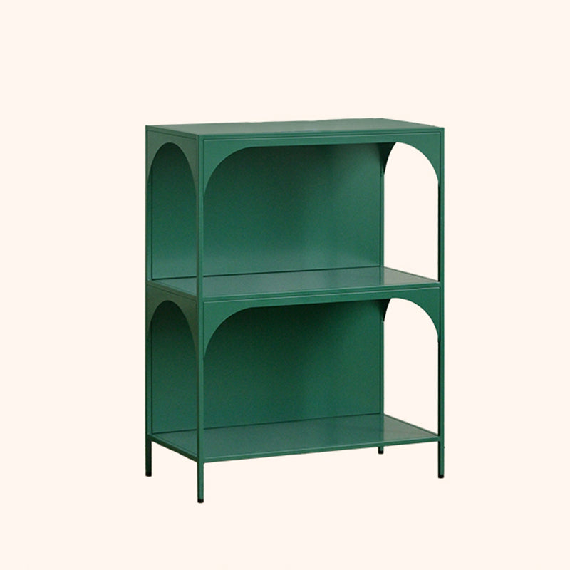 Estante de almacenamiento contemporáneo industrial rectangular de hierro montado en la pared o de pie en el suelo de 2/3 capas para sala de estar y estudio 