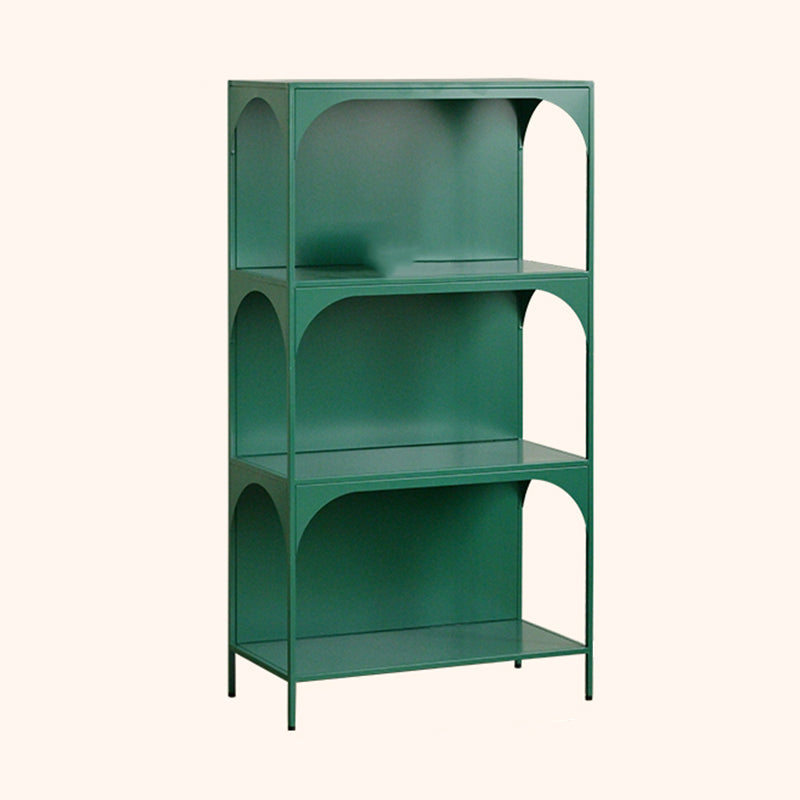 Estante de almacenamiento contemporáneo industrial rectangular de hierro montado en la pared o de pie en el suelo de 2/3 capas para sala de estar y estudio 