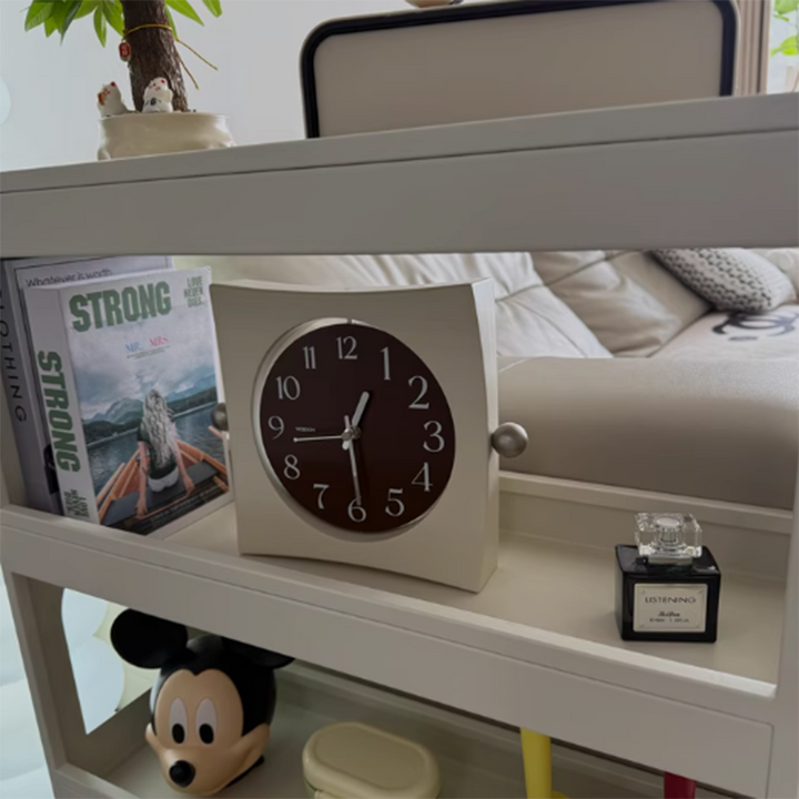 Contemporary Industrial Narrow Rectangular Iron Durable Movable Storage Shelf 4-Tier For Living Room