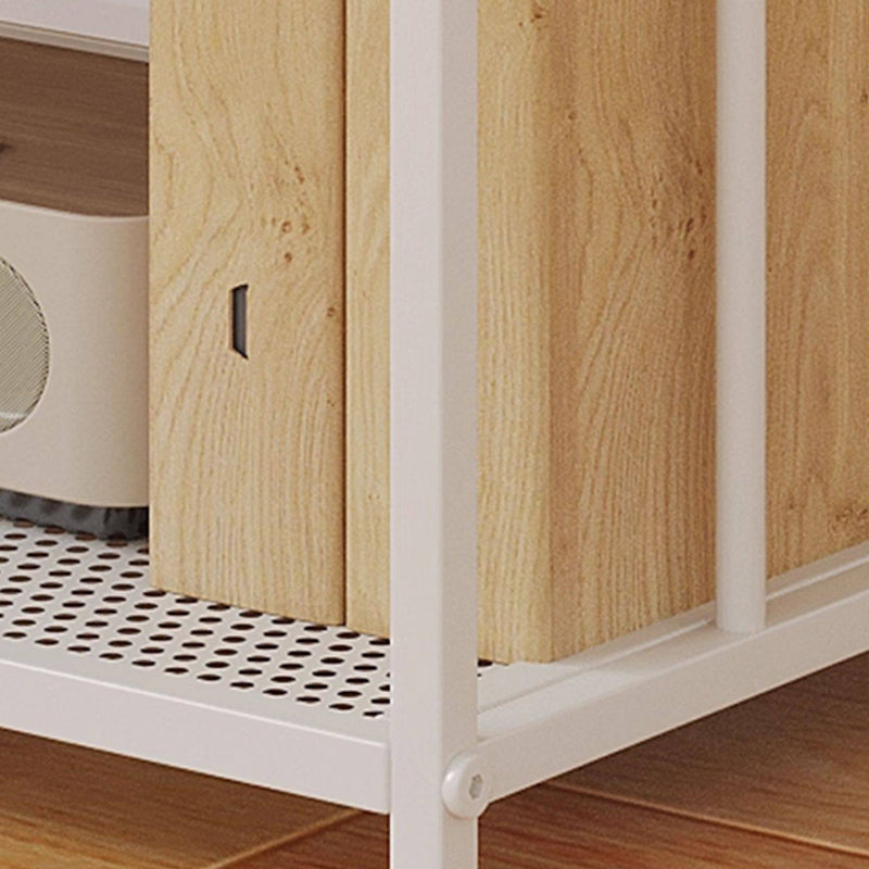 Estante de almacenamiento ligero de hierro trapezoidal minimalista moderno de 2/3 capas para oficina en casa 