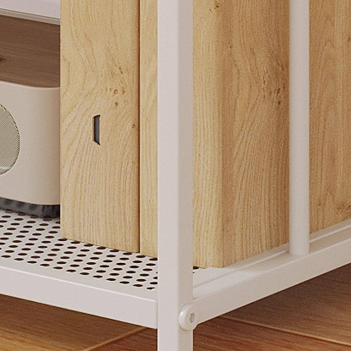 Estante de almacenamiento ligero de hierro trapezoidal minimalista moderno de 2/3 capas para oficina en casa 