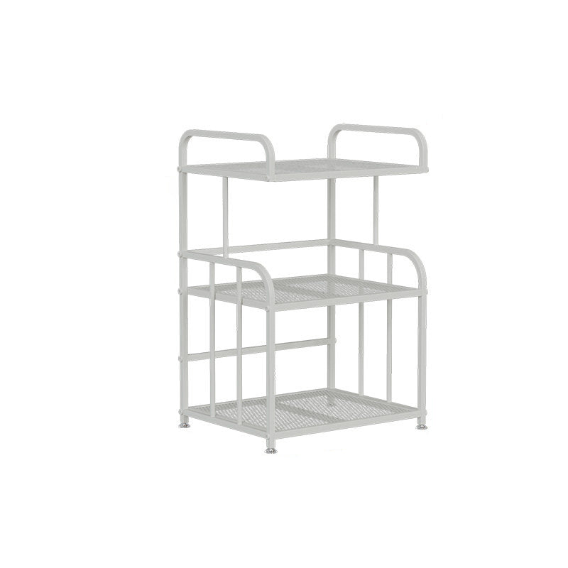Estante de almacenamiento ligero de hierro trapezoidal minimalista moderno de 2/3 capas para oficina en casa 