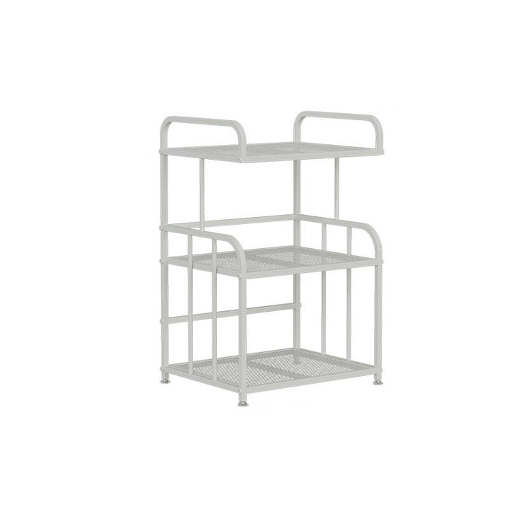 Estante de almacenamiento ligero de hierro trapezoidal minimalista moderno de 2/3 capas para oficina en casa 