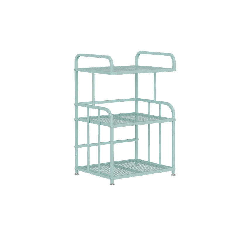 Estante de almacenamiento ligero de hierro trapezoidal minimalista moderno de 2/3 capas para oficina en casa 
