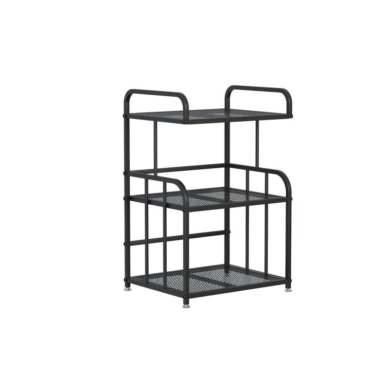 Estante de almacenamiento ligero de hierro trapezoidal minimalista moderno de 2/3 capas para oficina en casa 