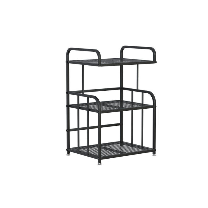Estante de almacenamiento ligero de hierro trapezoidal minimalista moderno de 2/3 capas para oficina en casa 