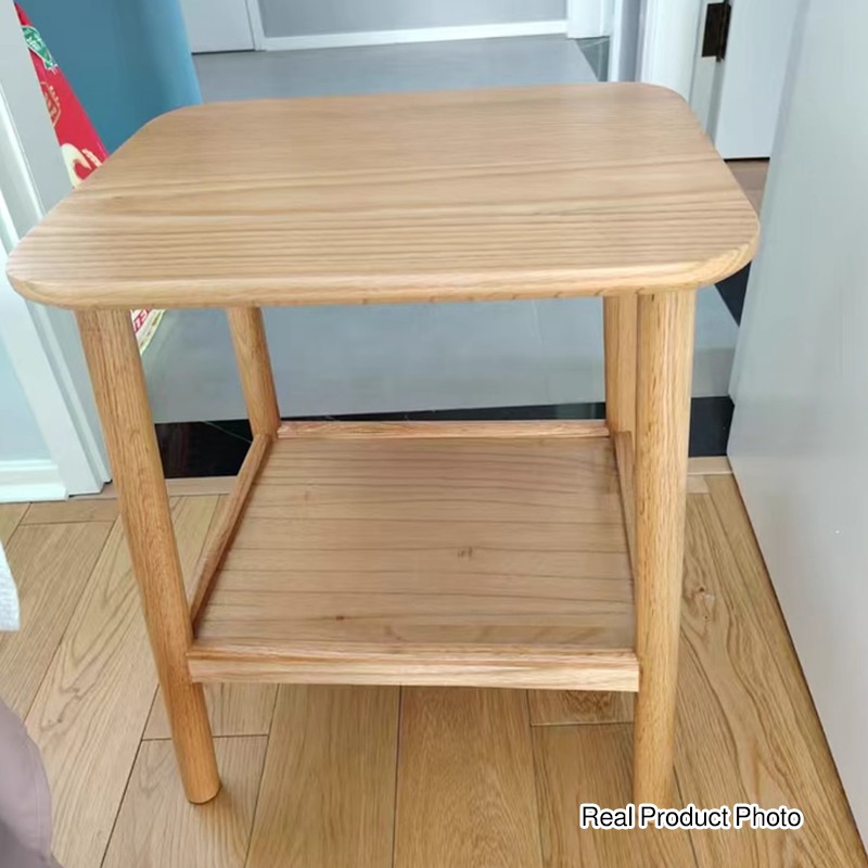 Traditioneller japanischer Eichentisch aus Paulownia-Holz, trapezförmig, leicht, tragbar, 2-lagig für Wohnzimmer &amp; Schlafzimmer 