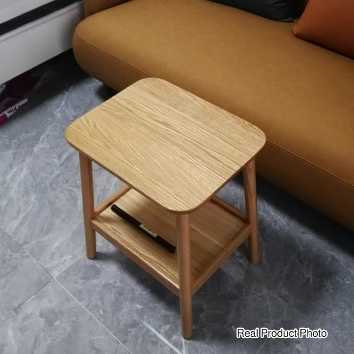 Traditioneller japanischer Eichentisch aus Paulownia-Holz, trapezförmig, leicht, tragbar, 2-lagig für Wohnzimmer &amp; Schlafzimmer 