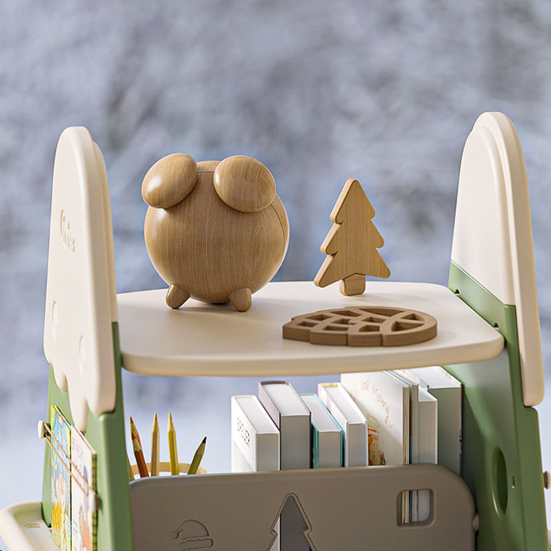 Arbre de Noël créatif contemporain en PP et PE plastique, bibliothèque mobile pour enfants à 4 niveaux pour l&