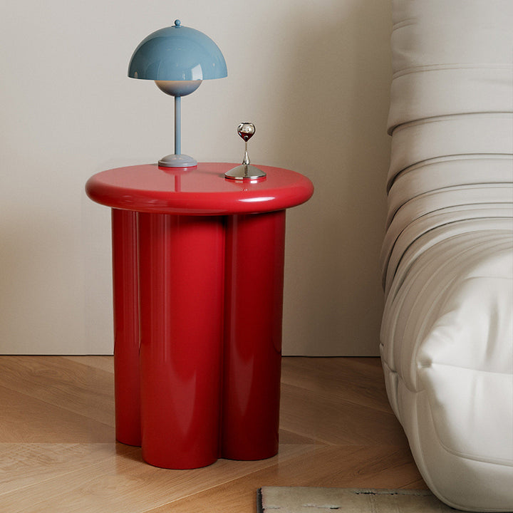 Moderner minimalistischer, zylindrischer, leichter Beistelltisch aus ABS mit Dopamin-Stil, 1-stufig, für das Wohnzimmer 