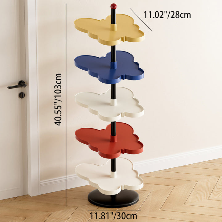 Modern Art Deco PP Plastic Stainless Steel Butterfly Space-Saving Lightweight Shoe Storage Rack 2/3/4/5-Tier For Entryway &amp; Hallway