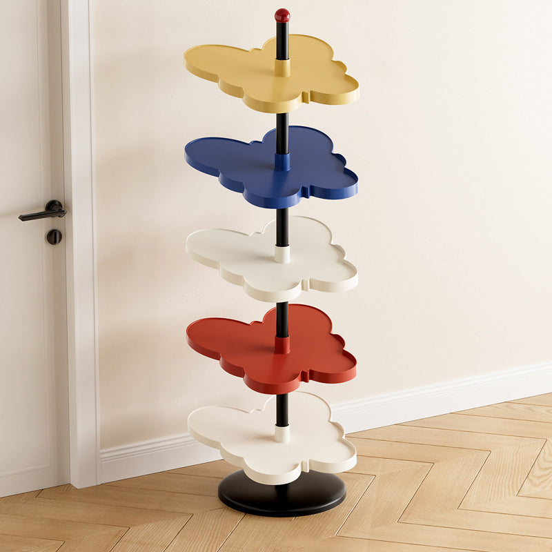 Modern Art Deco PP Plastic Stainless Steel Butterfly Space-Saving Lightweight Shoe Storage Rack 2/3/4/5-Tier For Entryway &amp; Hallway