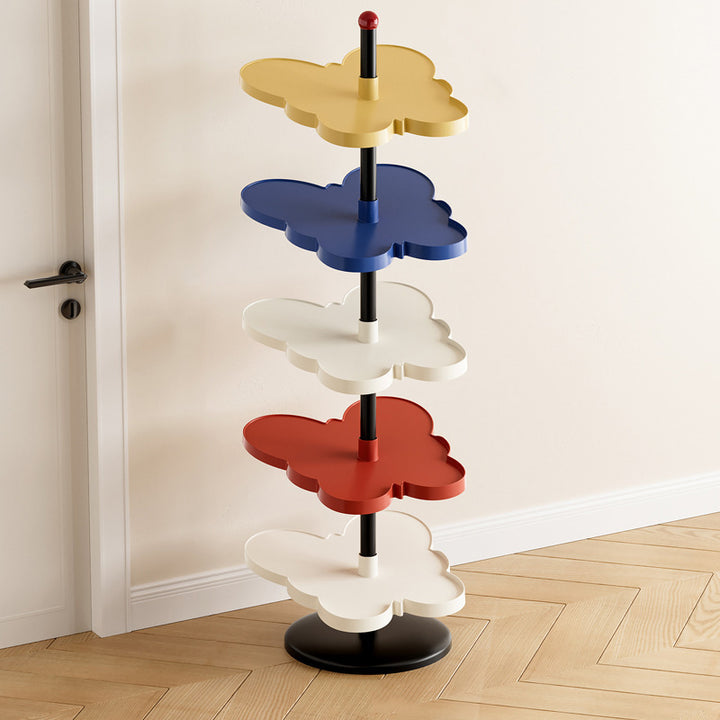 Modern Art Deco PP Plastic Stainless Steel Butterfly Space-Saving Lightweight Shoe Storage Rack 2/3/4/5-Tier For Entryway &amp; Hallway