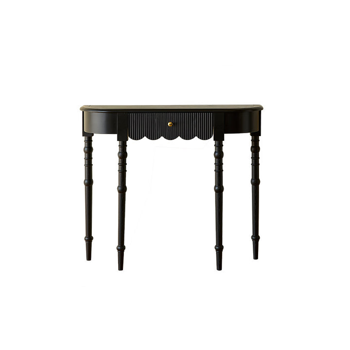 Traditional French Ash Wood Plywood Pine Wood Arc Console Table 1/2-Layer For Entryway &amp; Hallway
