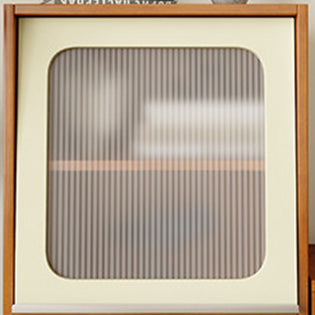 Aparador rectangular contemporáneo escandinavo de tablero de partículas, acrílico y acero inoxidable con 1 cajón para sala de estar 