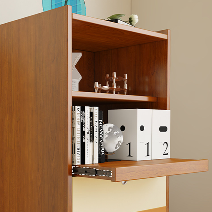 Aparador de almacenamiento organizado de gran capacidad rectangular de acero inoxidable y tablero de partículas estilo escandinavo contemporáneo con 2 cajones para sala de estar 
