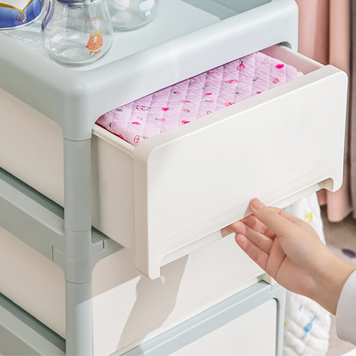 モダンミニマル PPプラスチック製 長方形 可動式 キッズ収納シェルフ 2/3/4段 リビングルーム用 