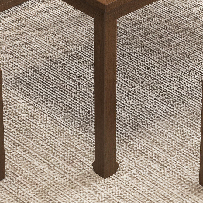 Traditional Chinese Elm Wood Square End Table 1-Tier For Living Room