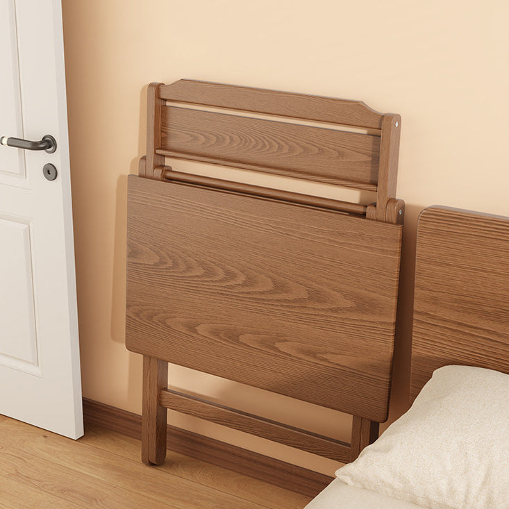 Modern Minimalist Solid Wood X-Shaped Rectangular Foldable End Table For Bedroom &amp; Living Room
