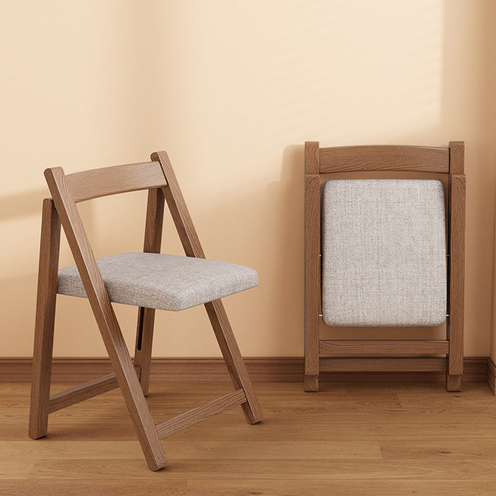 Modern Minimalist Solid Wood X-Shaped Rectangular Foldable End Table For Bedroom &amp; Living Room