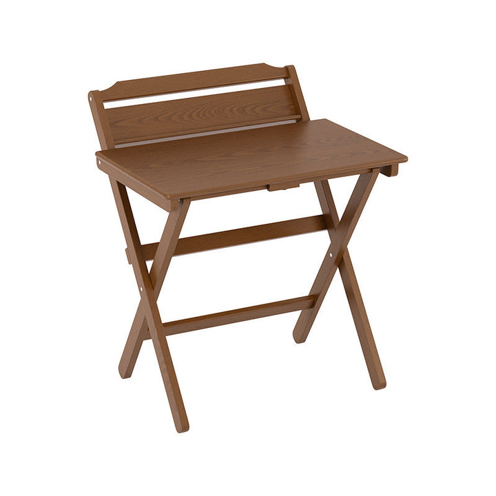 Modern Minimalist Solid Wood X-Shaped Rectangular Foldable End Table For Bedroom &amp; Living Room