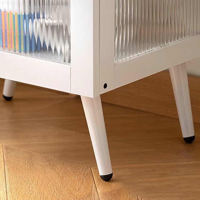 Moderner minimalistischer rechteckiger zylindrischer Beistelltisch aus Bambus und Acryl mit 3/4/5 Ebenen für das Wohnzimmer 
