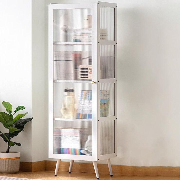 Moderner minimalistischer rechteckiger zylindrischer Beistelltisch aus Bambus und Acryl mit 3/4/5 Ebenen für das Wohnzimmer 