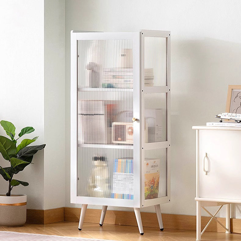 Moderner minimalistischer rechteckiger zylindrischer Beistelltisch aus Bambus und Acryl mit 3/4/5 Ebenen für das Wohnzimmer 