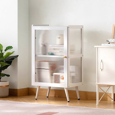 Moderner minimalistischer rechteckiger zylindrischer Beistelltisch aus Bambus und Acryl mit 3/4/5 Ebenen für das Wohnzimmer 