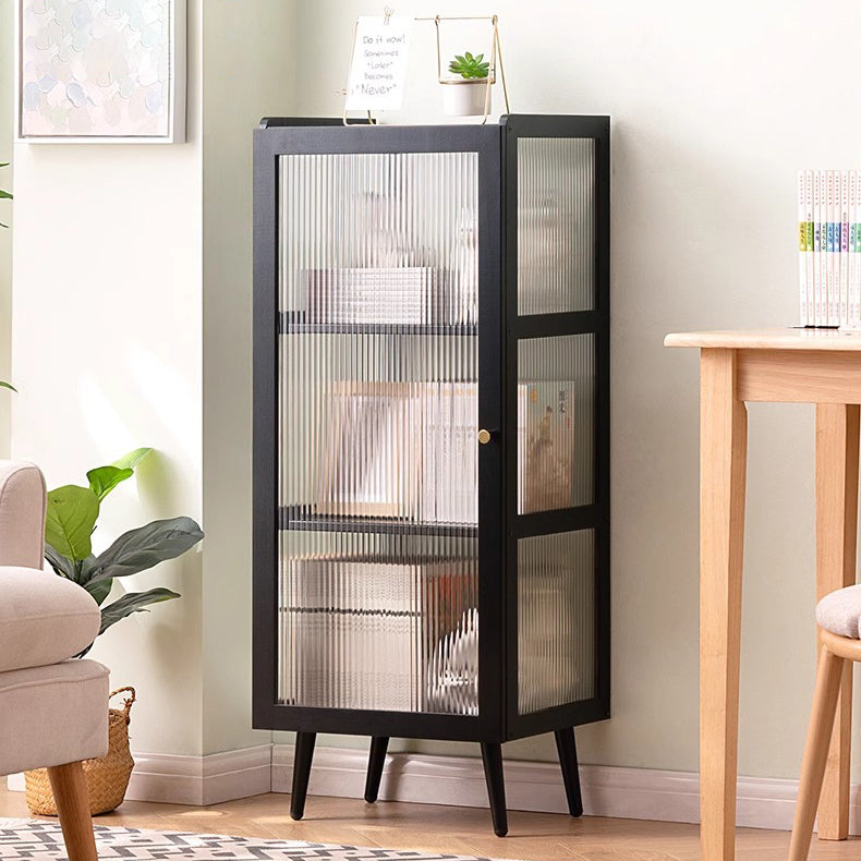 Moderner minimalistischer rechteckiger zylindrischer Beistelltisch aus Bambus und Acryl mit 3/4/5 Ebenen für das Wohnzimmer 
