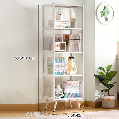 Moderner minimalistischer rechteckiger zylindrischer Beistelltisch aus Bambus und Acryl mit 3/4/5 Ebenen für das Wohnzimmer 