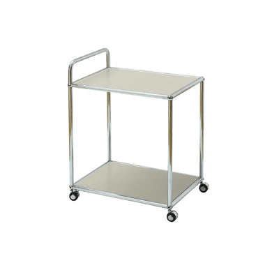 Moderner minimalistischer rechteckiger Beistelltisch aus hochfestem Stahl mit 2 Ebenen für das Wohnzimmer 