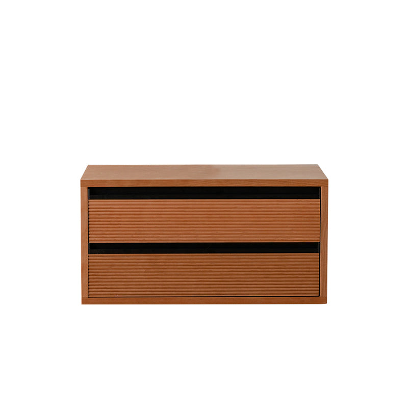 Traditional Japanese Cherry Wood Rectangular Side Table 1-Tier For Living Room