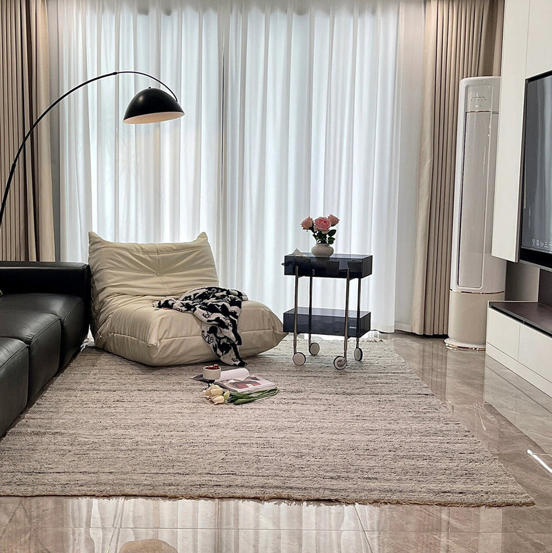 Moderner minimalistischer rechteckiger runder Endtisch aus Acryl und Edelstahl mit 2 Ebenen für das Wohnzimmer 