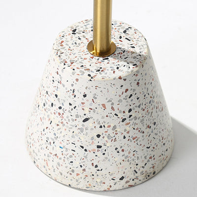 Zeitgenössischer kreativer Terrazzo-Metall-Rundtisch 1-stufig für das Wohnzimmer 