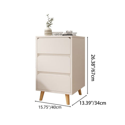 Table de chevet cylindrique carré en bois massif MDF minimaliste moderne avec 1/2/3 tiroirs pour chambre 